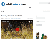 Tablet Screenshot of duluthoutdoors.com